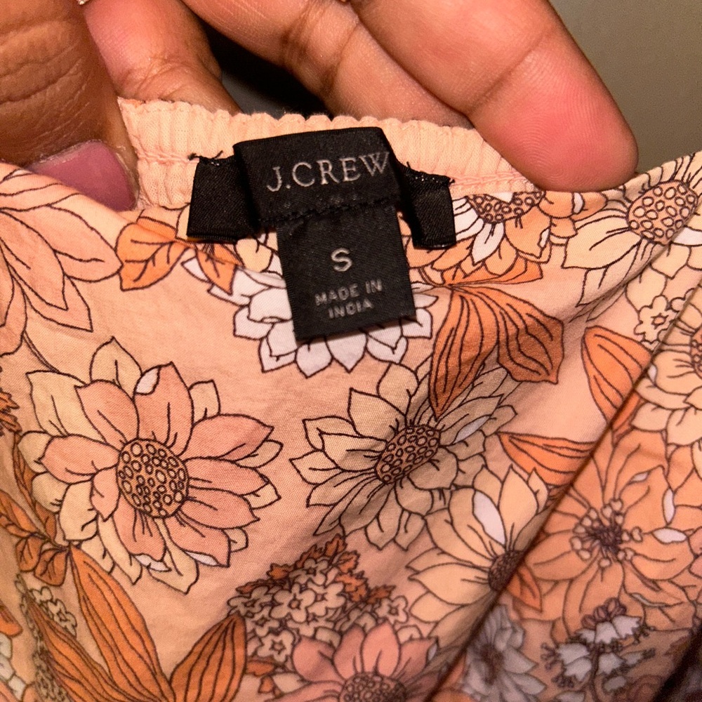 J. Crew dress - square neck cotton poplin in print “zinnia floral” - Picture 9 of 12